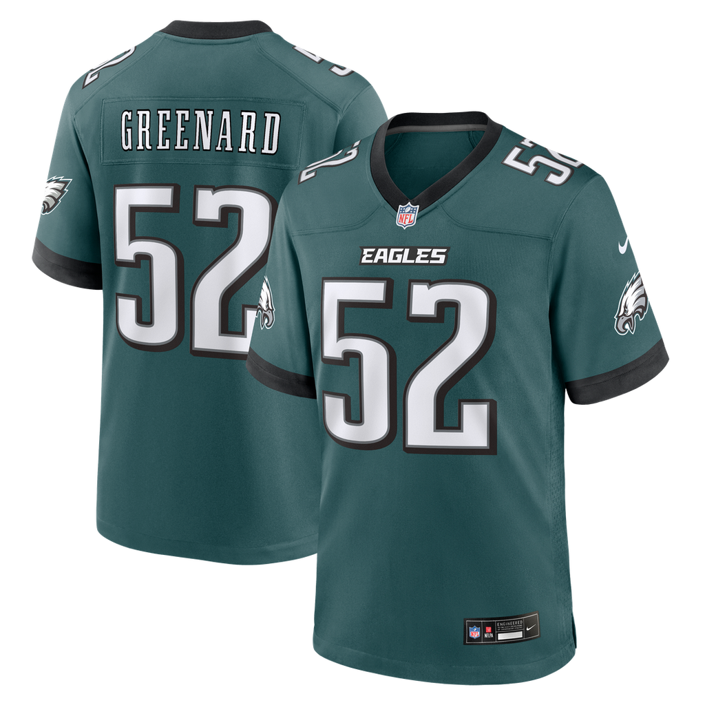 Jonathan Greenard Philadelphia Eagles Game Jersey - Midnight Green