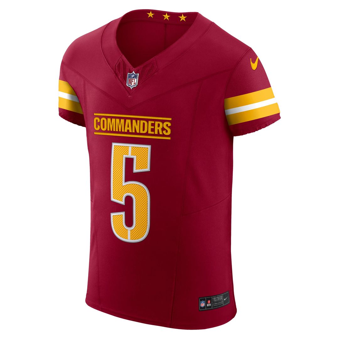Jayden Daniels Washington Commanders Alternate Vapor F.U.S.E. Elite Jersey - Black