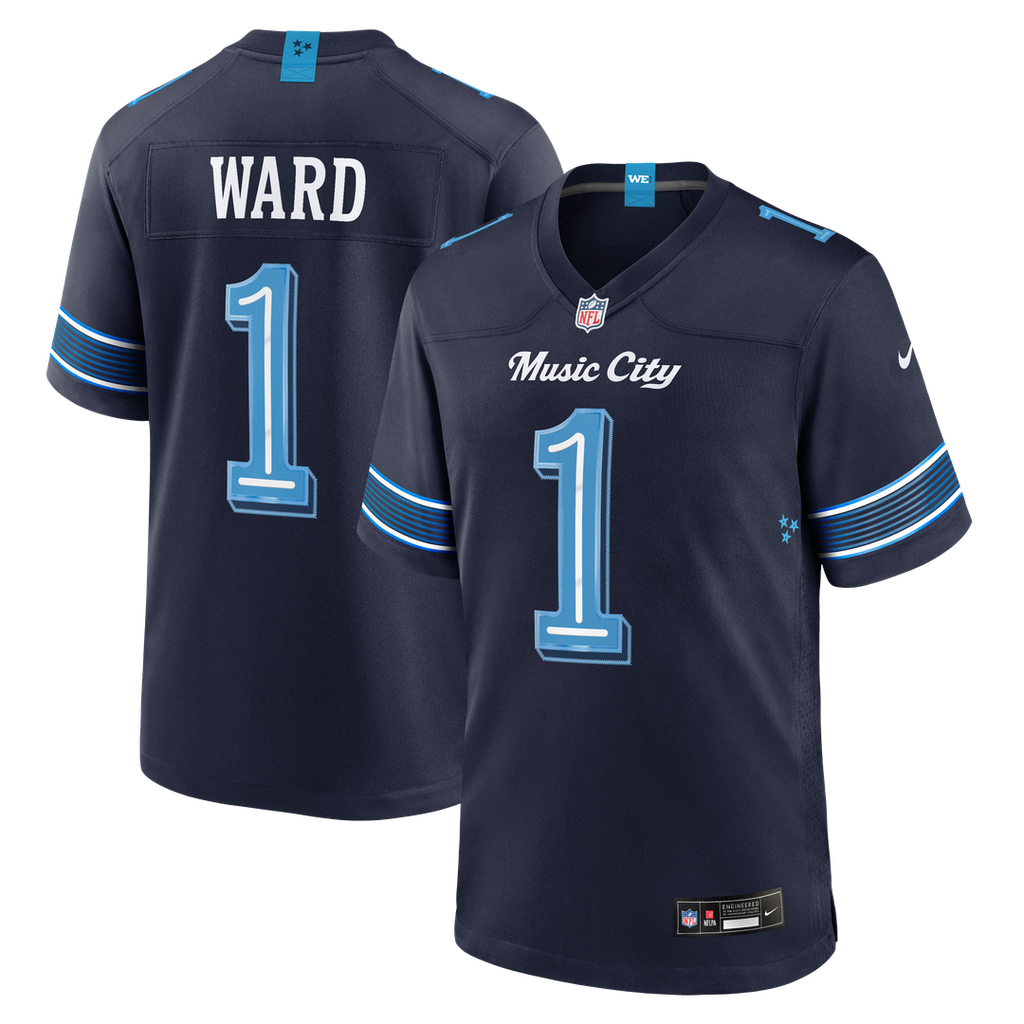 Cameron Ward Tennessee Titans 2026 Rivalries Collection Game Jersey - Navy