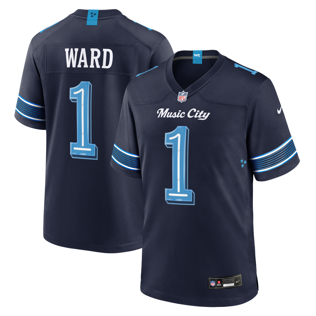 Cameron Ward Tennessee Titans 2026 Rivalries Collection Game Jersey - Navy