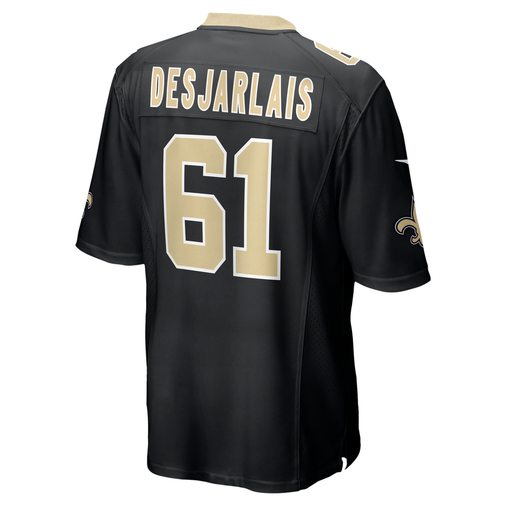 Drew Desjarlais New Orleans Saints Game Jersey - Black