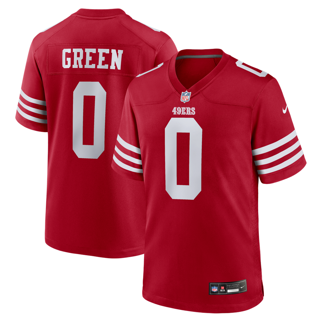 Renardo Green San Francisco 49ers Game Jersey - Scarlet