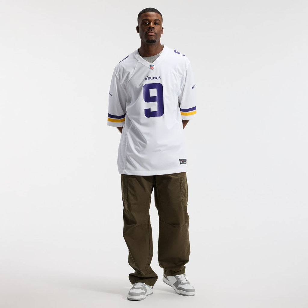J.J. McCarthy Minnesota Vikings Game Jersey - White