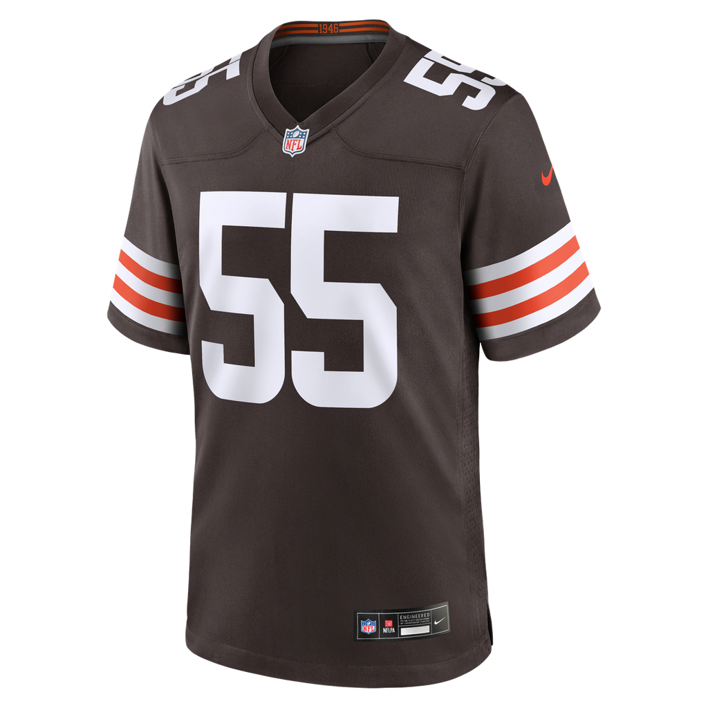 Spencer Fano Cleveland Browns Game Jersey - Brown