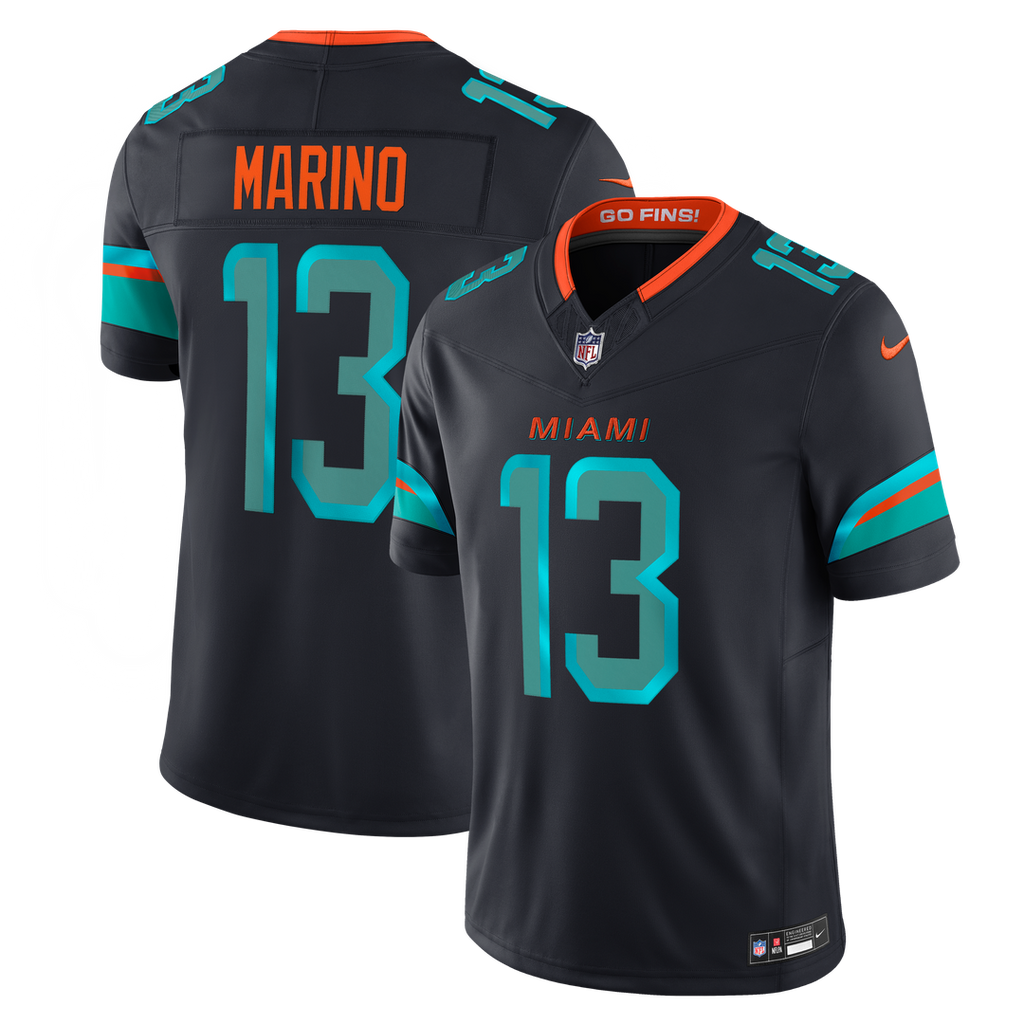 Dan Marino Miami Dolphins Rivalries Collection Stitched Limited Jersey - Navy