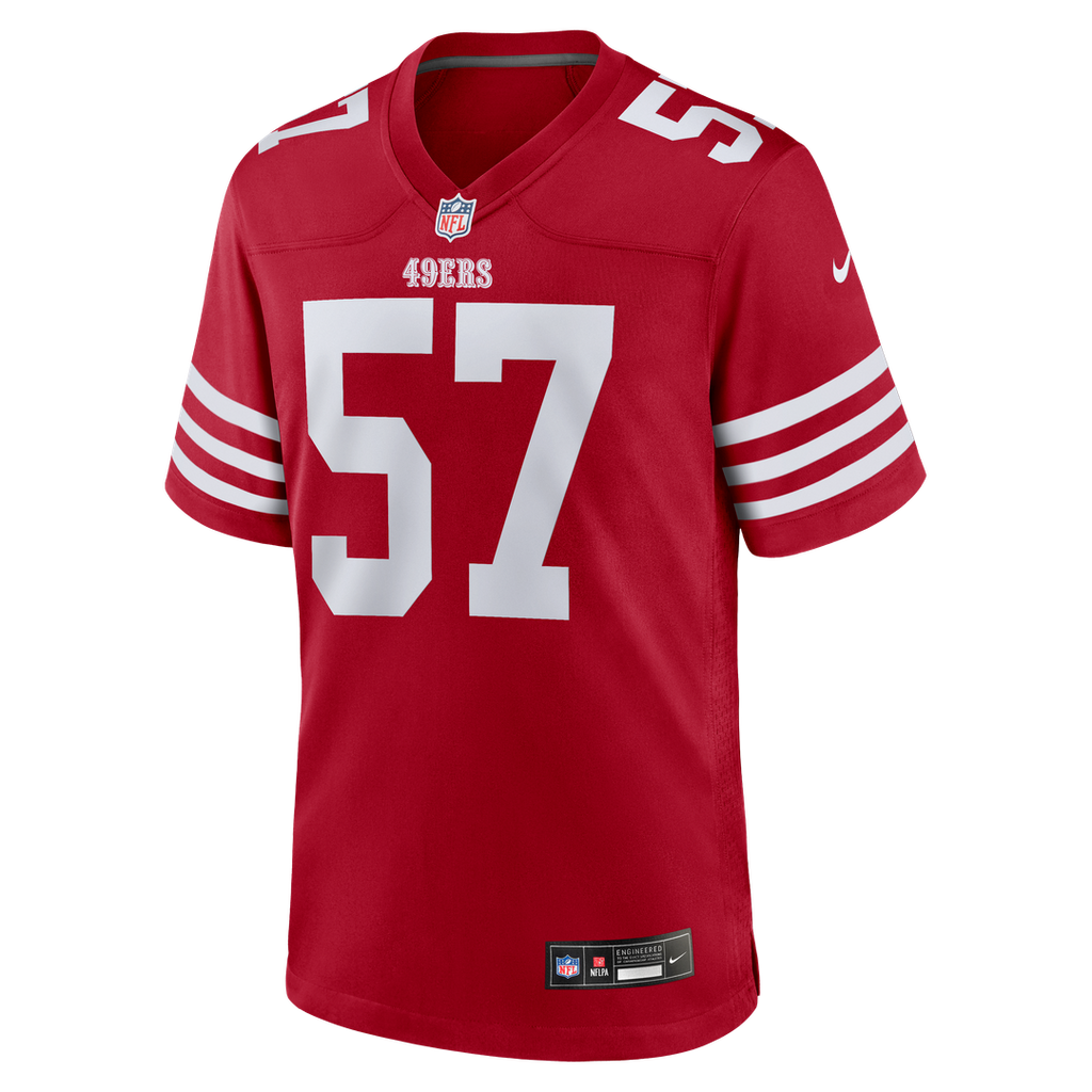 Luke Gifford San Francisco 49ers Game Jersey - Scarlet