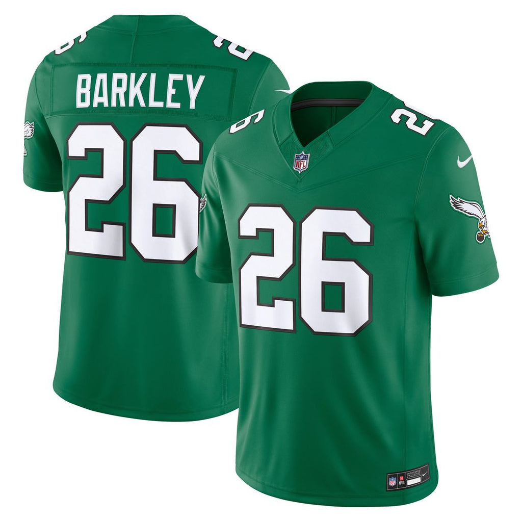 Saquon Barkley Philadelphia Eagles Alternate Vapor F.U.S.E. Stitched Limited Jersey - Kelly Green