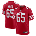 Drew Moss San Francisco 49ers Game Jersey - Scarlet
