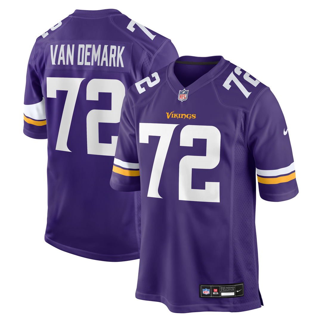 Ryan Van Demark Minnesota Vikings Game Jersey - Purple