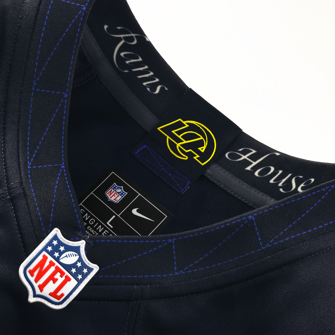 Puka Nacua Los Angeles Rams Rivalries Collection Game Jersey - Dark Blue
