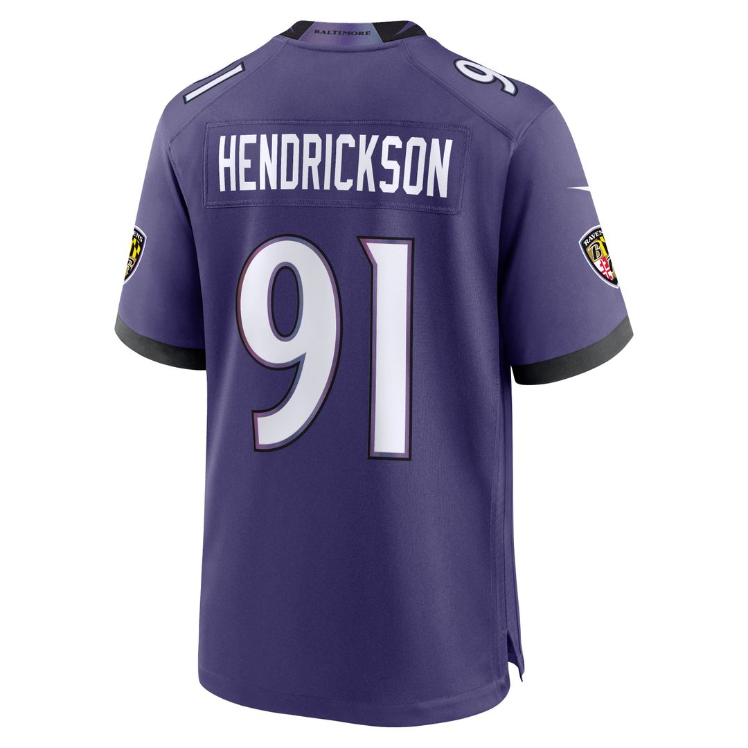 Trey Hendrickson Baltimore Ravens Game Jersey - Purple