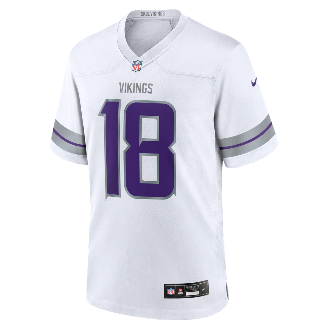 Justin Jefferson Minnesota Vikings Alternate Game Jersey - White
