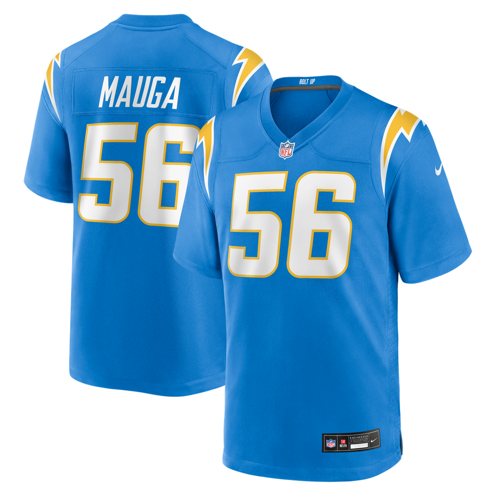 Kanai Mauga Los Angeles Chargers Game Jersey - Powder Blue