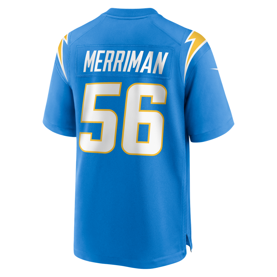 Shawne Merriman Los Angeles Chargers Game Jersey - Powder Blue