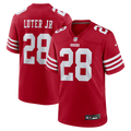 Darrell Luter Jr. San Francisco 49ers Game Jersey - Scarlet