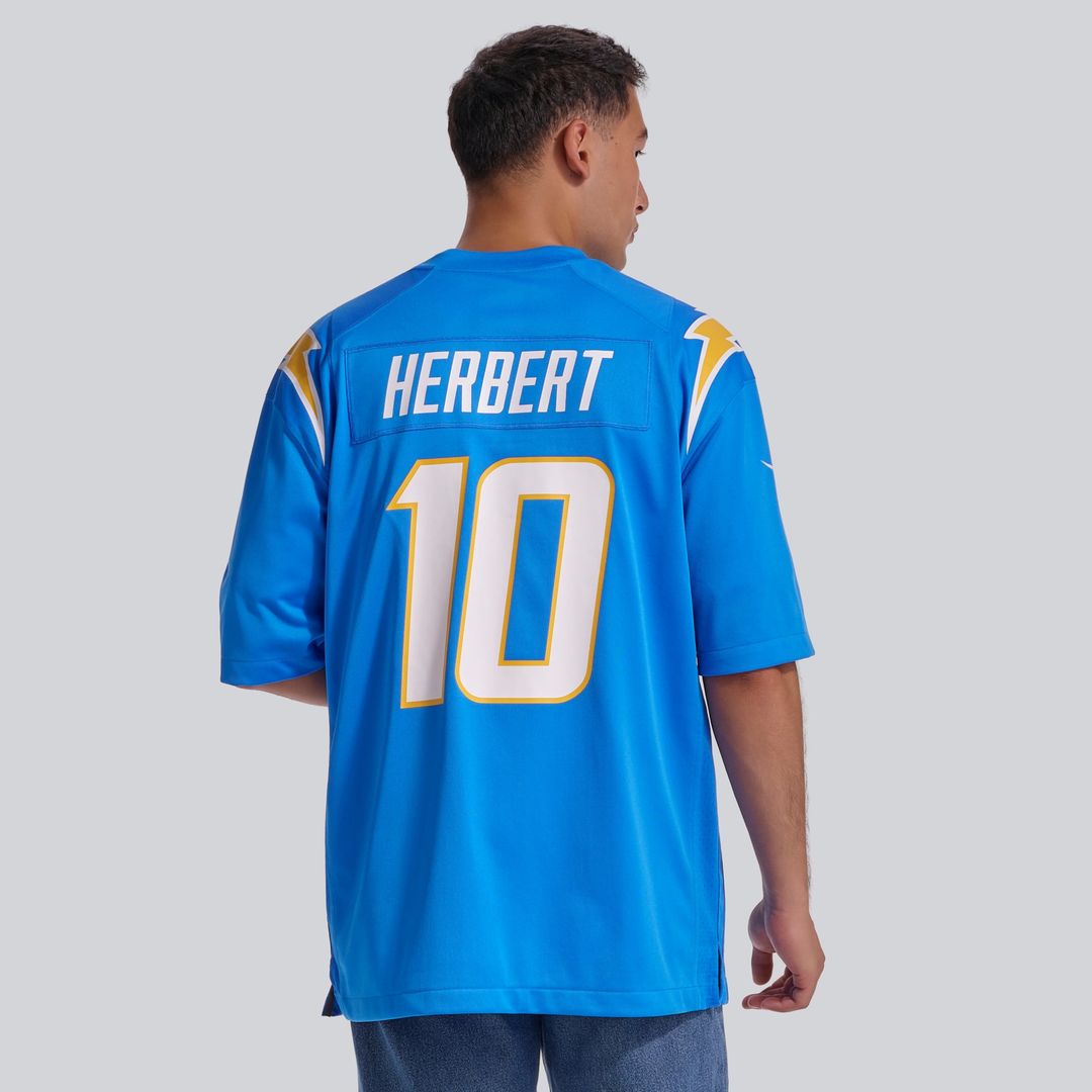 Justin Herbert Los Angeles Chargers Game Jersey - Powder Blue