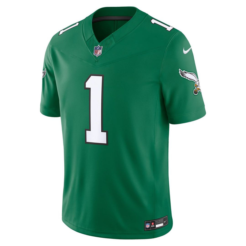 Jalen Hurts Philadelphia Eagles Alternate Vapor F.U.S.E. Stitched Limited Jersey - Kelly Green