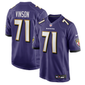Carson Vinson Baltimore Ravens Game Jersey - Purple