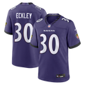 Ryan Eckley Baltimore Ravens Game Jersey - Purple