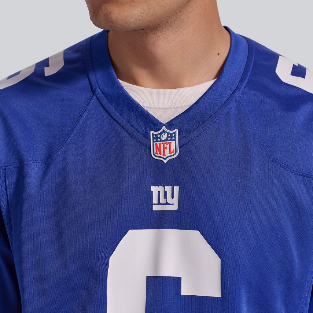 Jaxson Dart New York Giants Game Jersey - Royal Blue