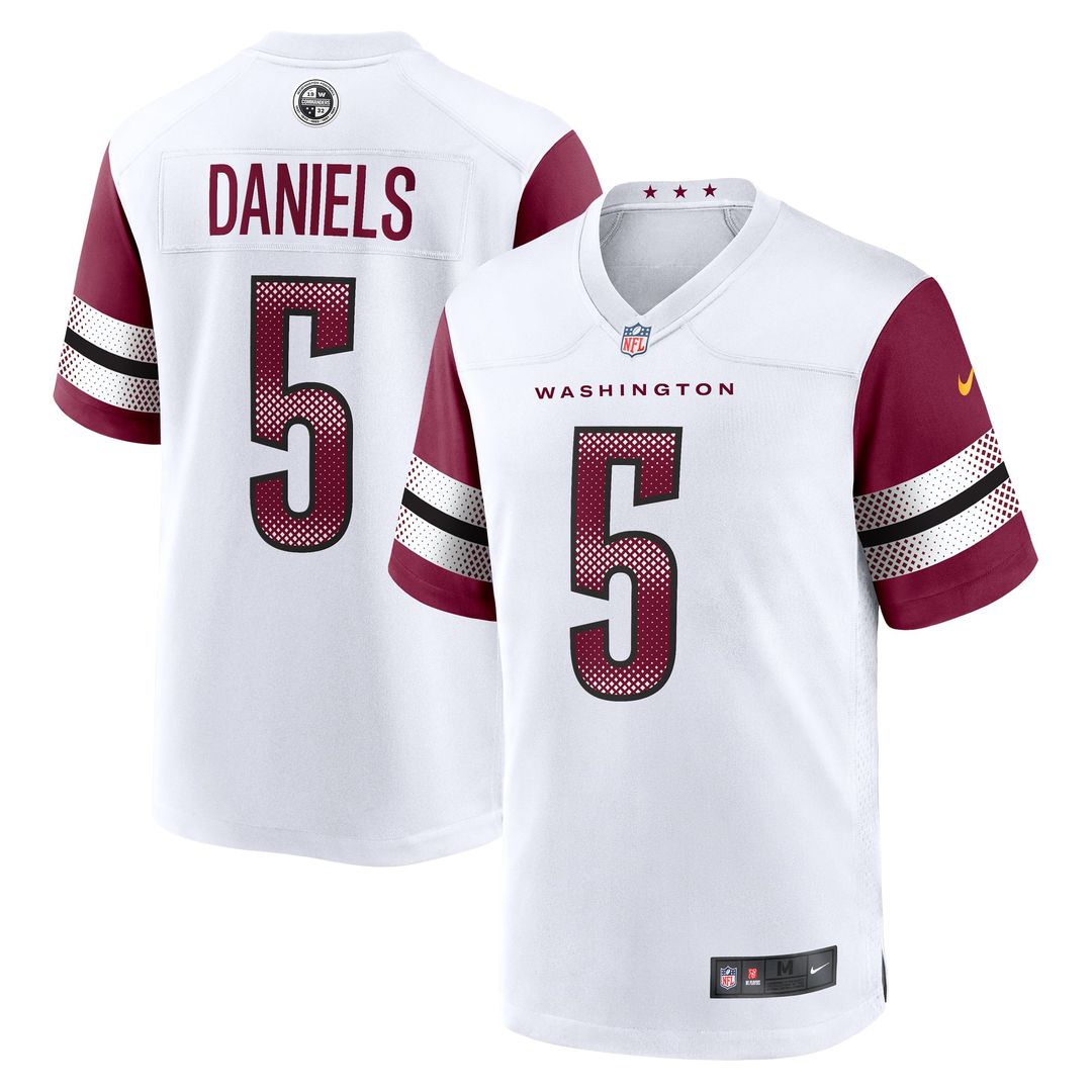 Jayden Daniels Washington Commanders Game Jersey - White