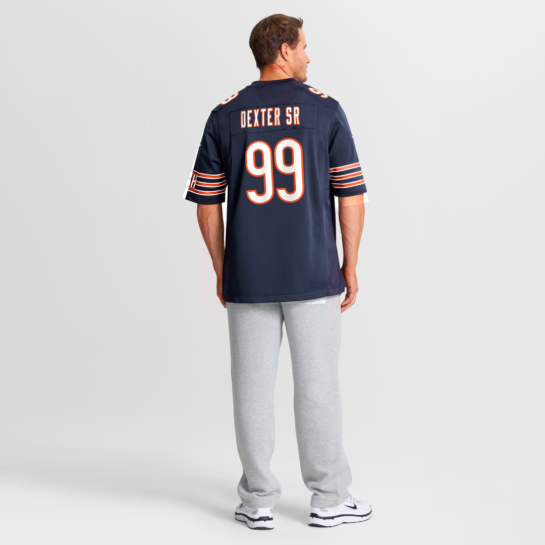 Gervon Dexter Sr. Chicago Bears Game Jersey - Navy