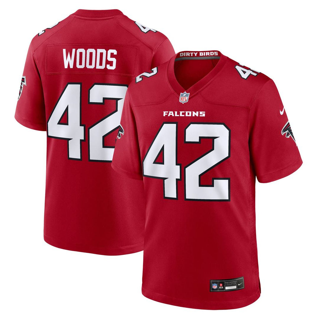 Josh Woods Atlanta Falcons Game Jersey - Red