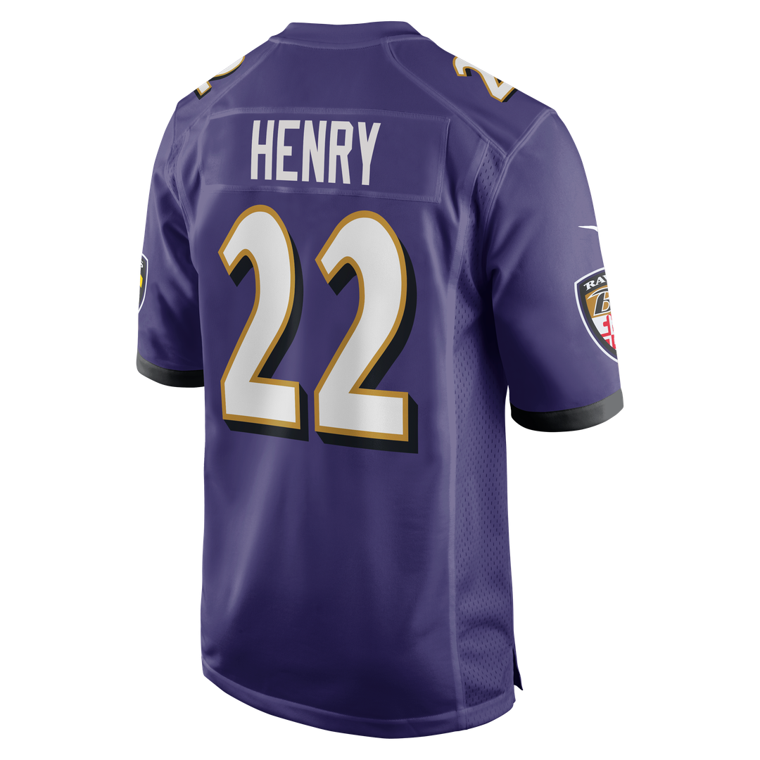 Derrick Henry Baltimore Ravens Game Jersey - Purple