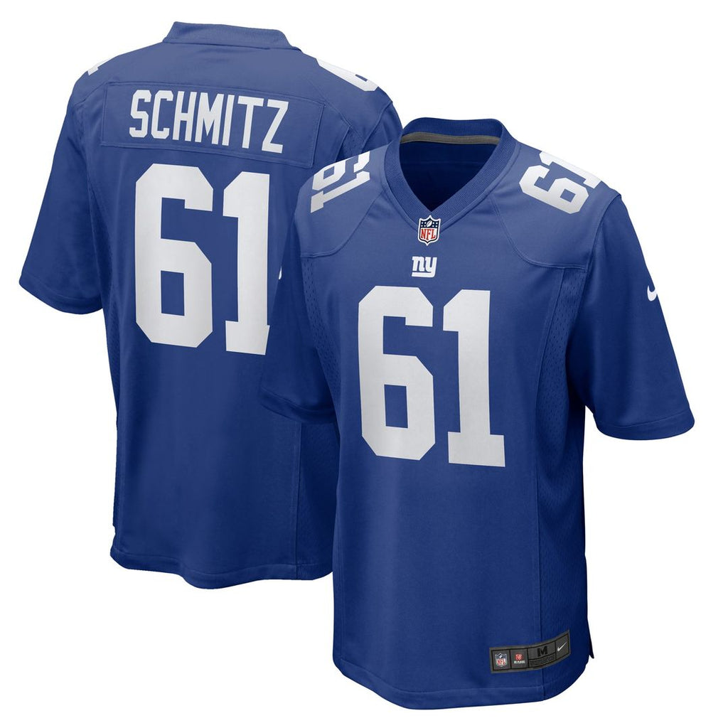 John Michael Schmitz New York Giants Game Jersey - Royal Blue