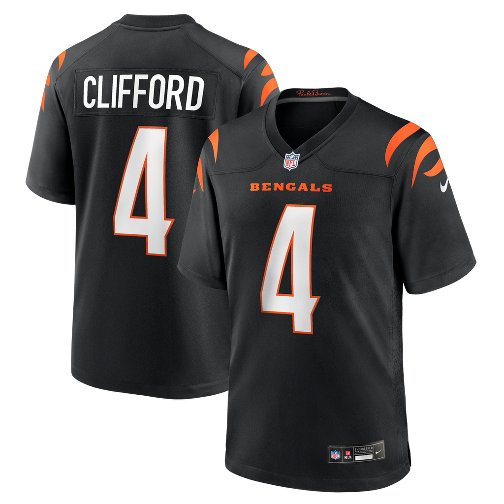 Sean Clifford Cincinnati Bengals Game Jersey - Black