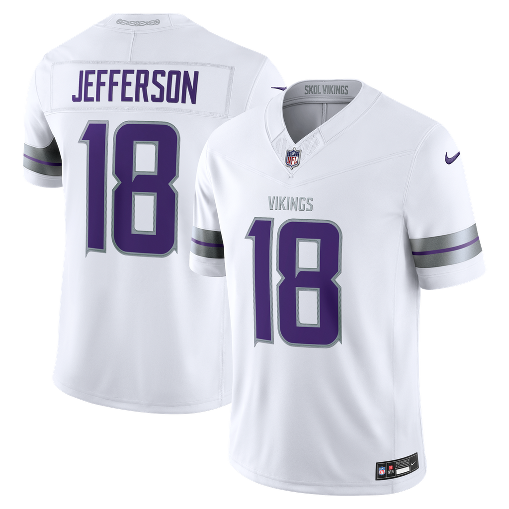 Justin Jefferson Minnesota Vikings Alternate Vapor F.U.S.E. Stitched Limited Jersey - White
