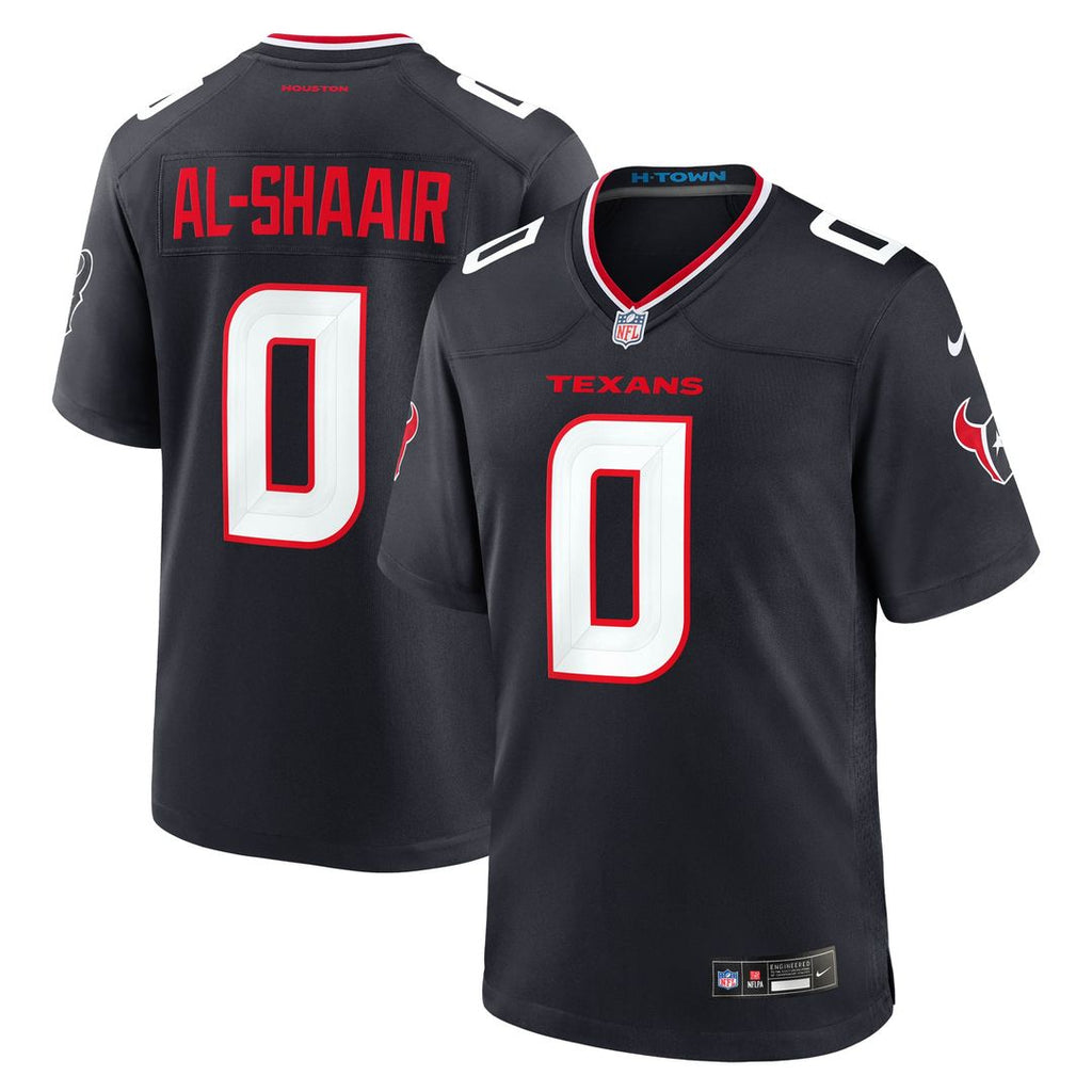 Azeez Al-Shaair Houston Texans Game Jersey - Navy