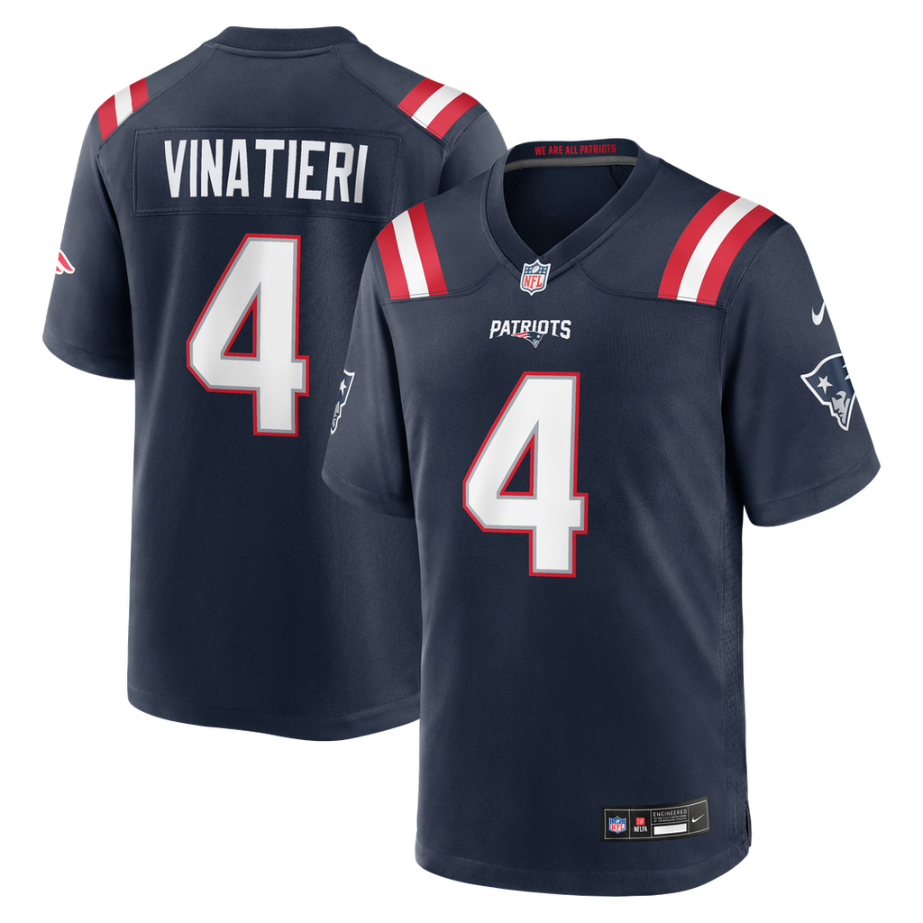 Adam Vinatieri New England Patriots Team Game Jersey - Navy