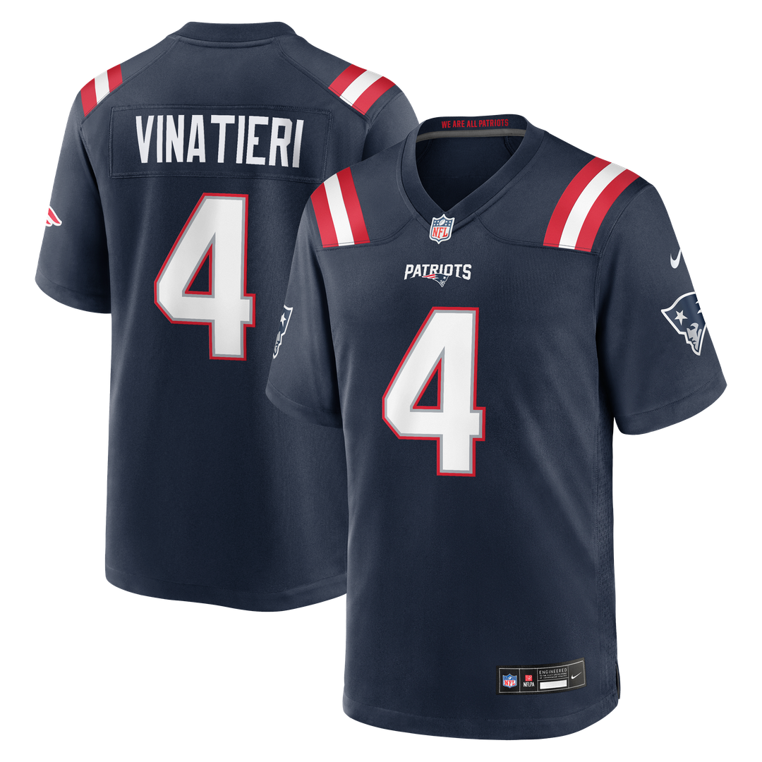 Adam Vinatieri New England Patriots Team Game Jersey - Navy