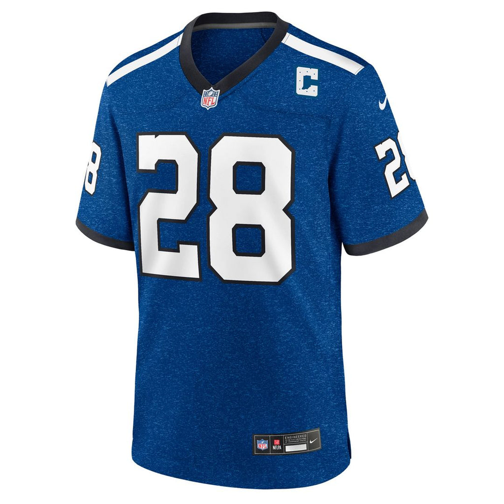 Marshall Faulk Indianapolis Colts Alternate Game Jersey - Blue