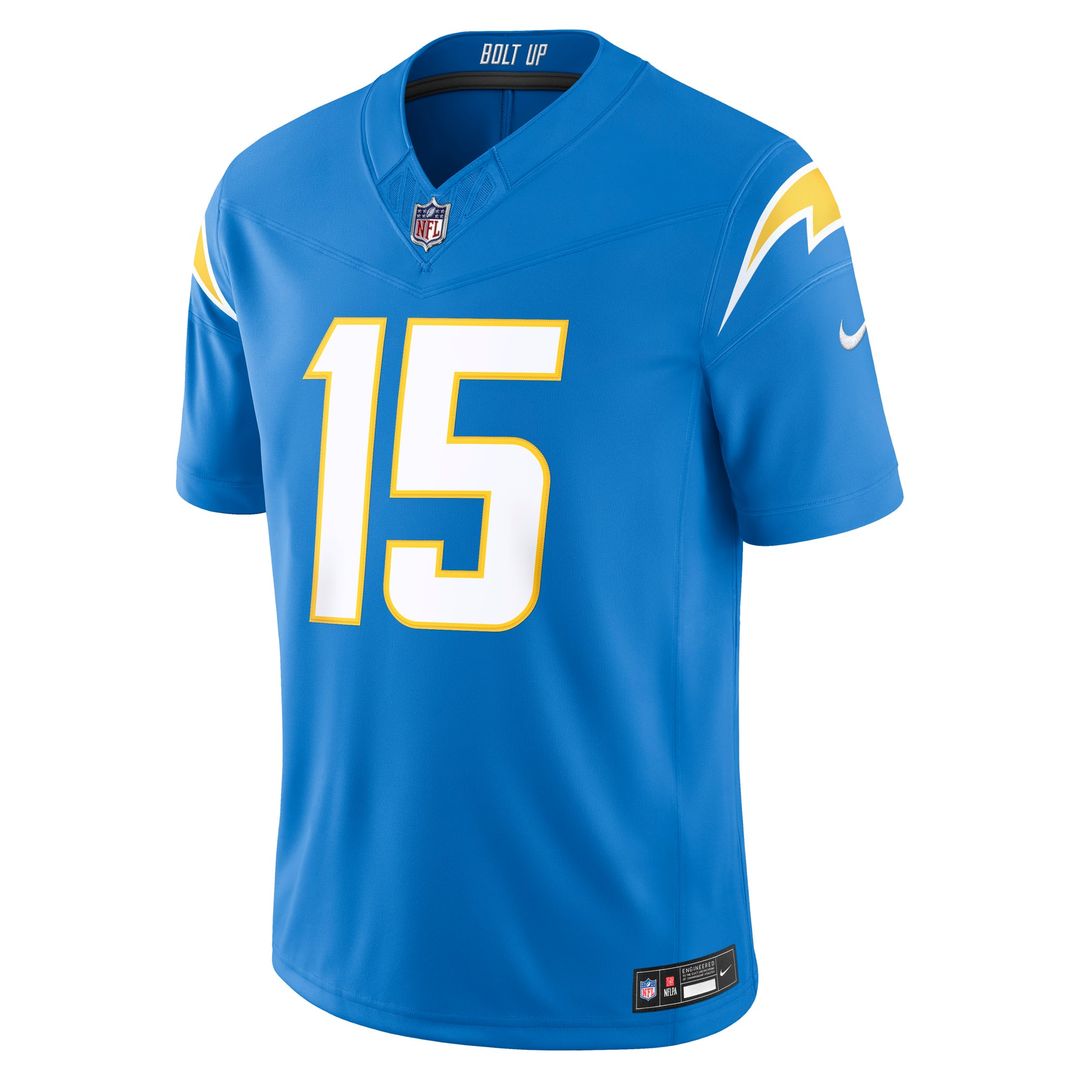 Ladd McConkey Los Angeles Chargers Alternate Super Chargers Vapor F.U.S.E. Stitched Limited Jersey - Navy