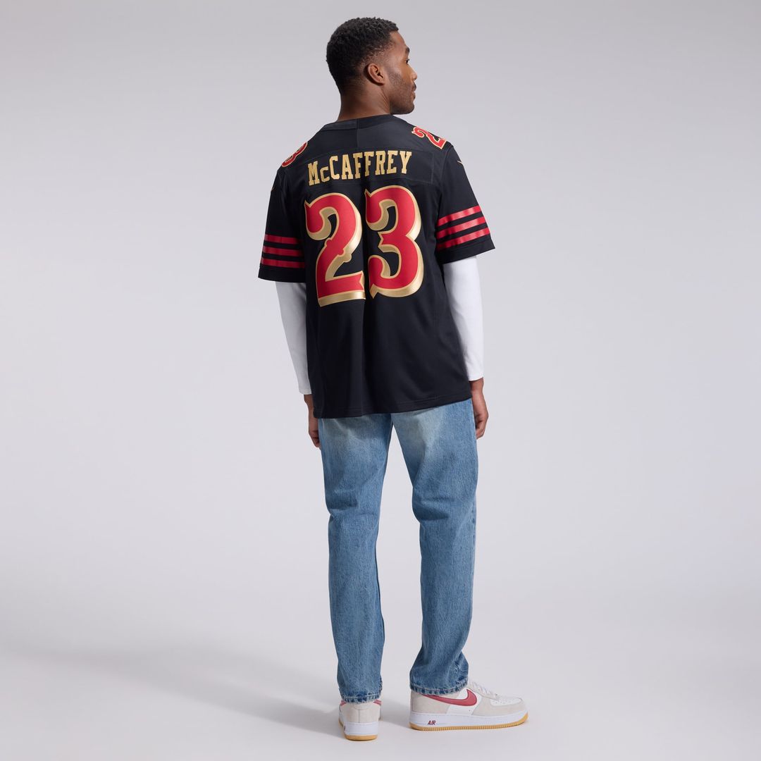 Christian McCaffrey San Francisco 49ers Rivalries Collection Stitched Limited Jersey - Black
