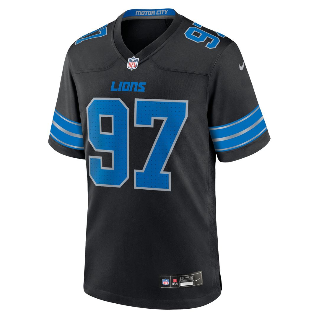 Aidan Hutchinson Detroit Lions 2nd Alternate Game Jersey - Black