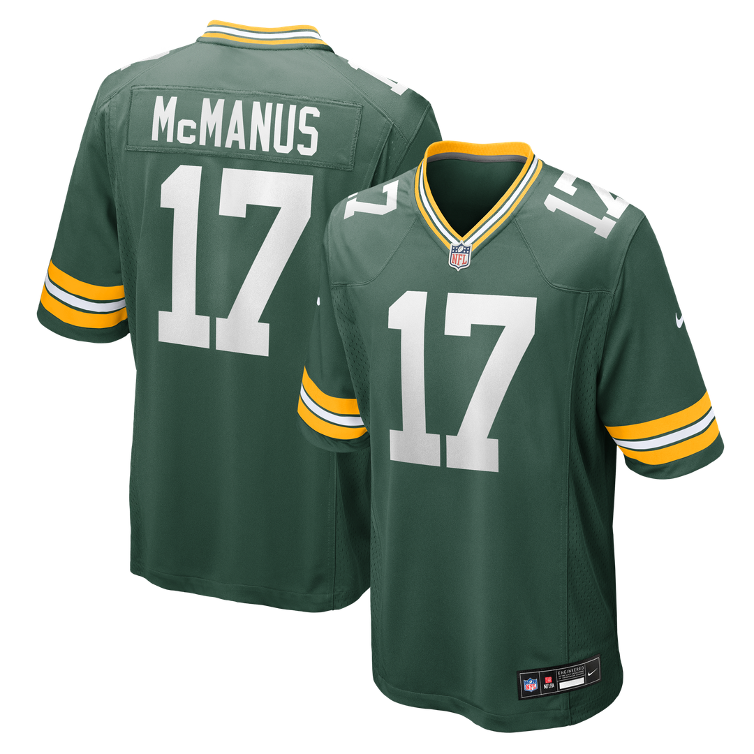 Brandon McManus Green Bay Packers Game Jersey - Green