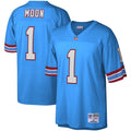 Warren Moon Houston Oilers Legacy Replica Jersey - Light Blue