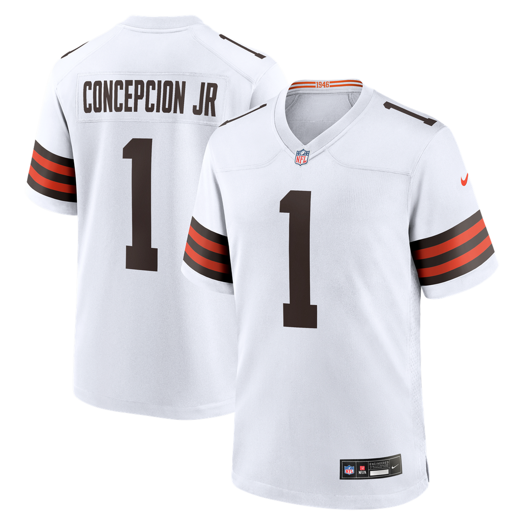 KC Concepcion Jr. Cleveland Browns Game Jersey - White