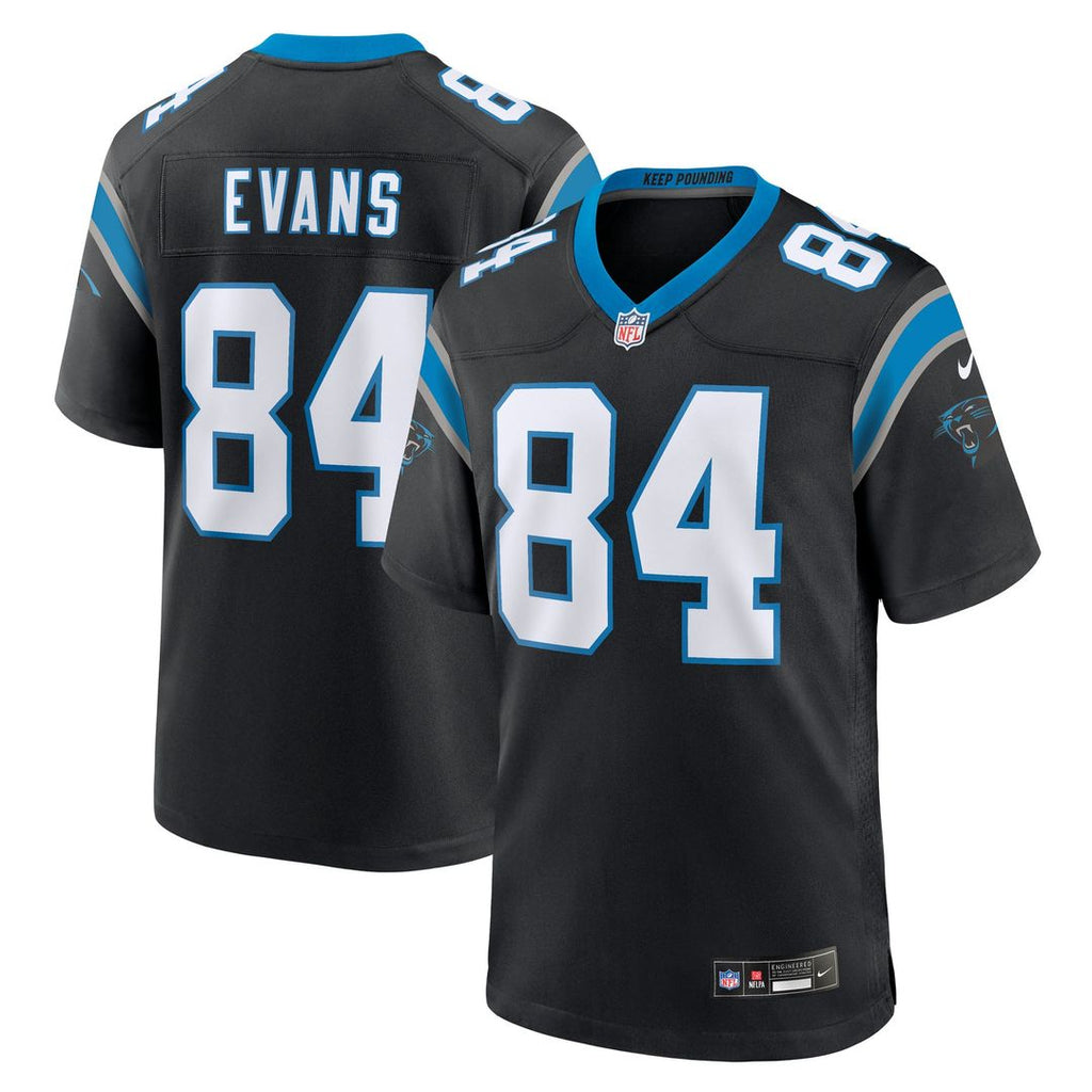 Mitchell Evans Carolina Panthers Game Jersey - Black