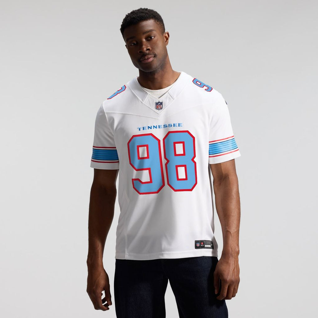 Jeffery Simmons Tennessee Titans Vapor F.U.S.E. Stitched Limited Jersey - Light Blue