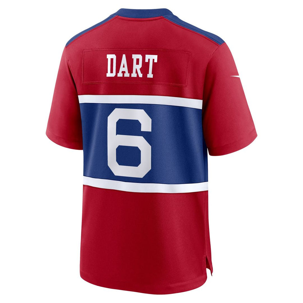 Jaxson Dart New York Giants Game Jersey - Royal Blue