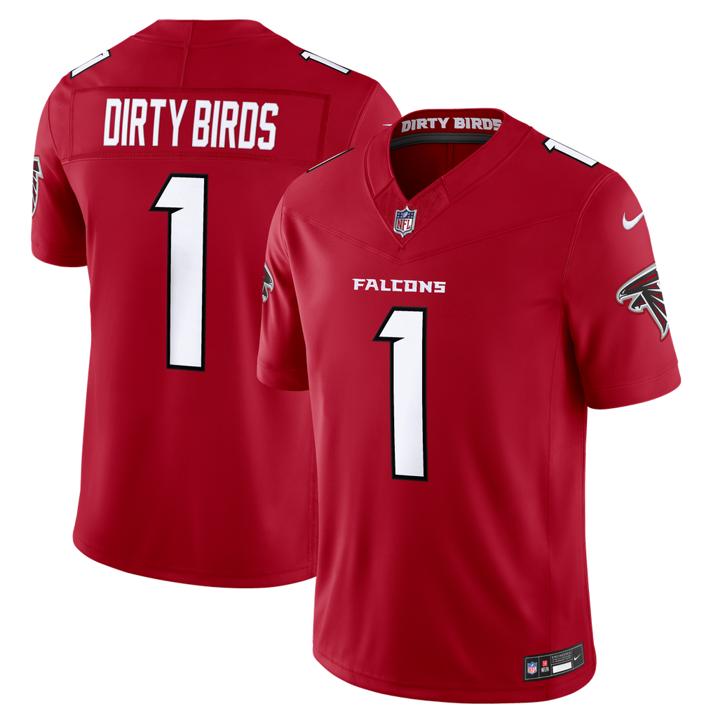 Dirty Birds Atlanta Falcons Vapor F.U.S.E. Stitched Limited Jersey - Red
