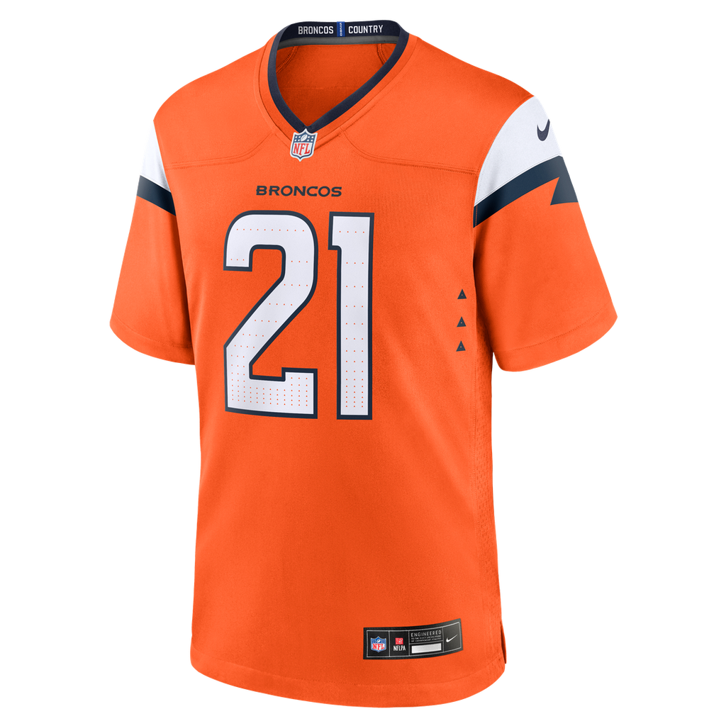 Riley Moss Denver Broncos Game Jersey - Orange