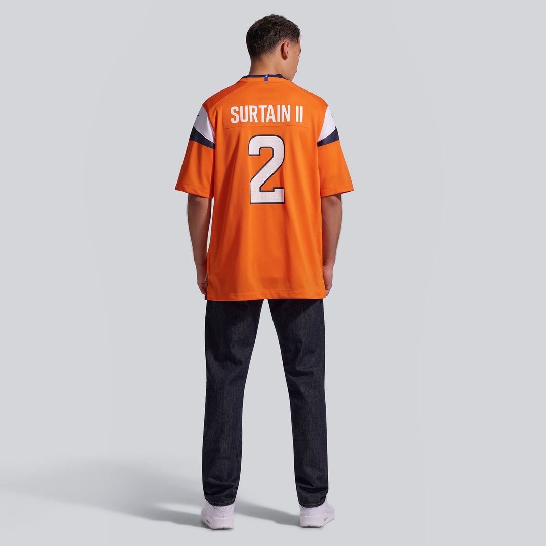 Patrick Surtain II Denver Broncos Game Jersey - Orange