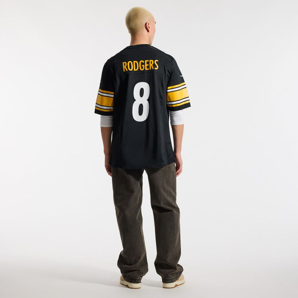 Aaron Rodgers Pittsburgh Steelers Game Jersey - Black
