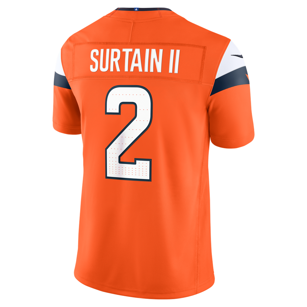 Pat Surtain II Denver Broncos Vapor F.U.S.E. Stitched Limited Jersey - White
