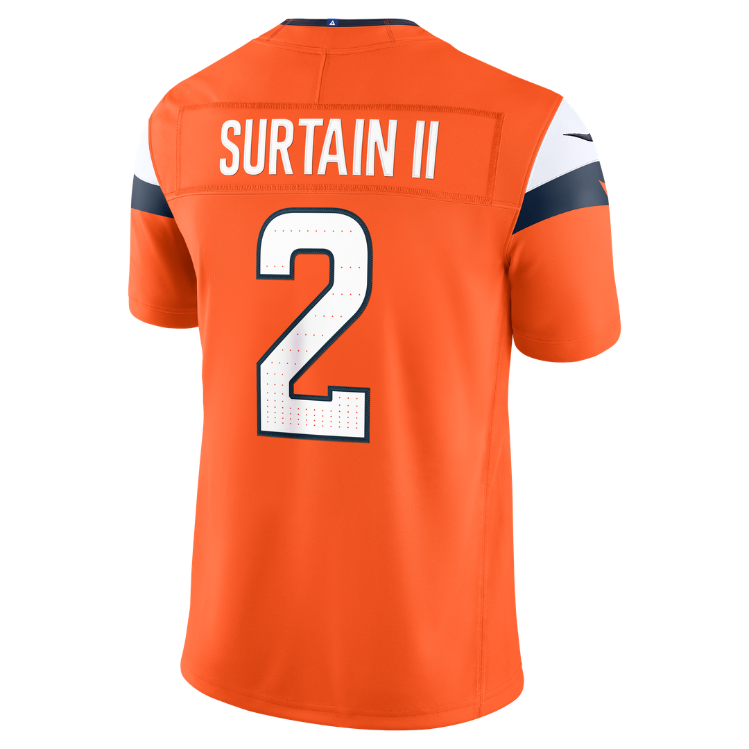 Pat Surtain II Denver Broncos Vapor F.U.S.E. Stitched Limited Jersey - White